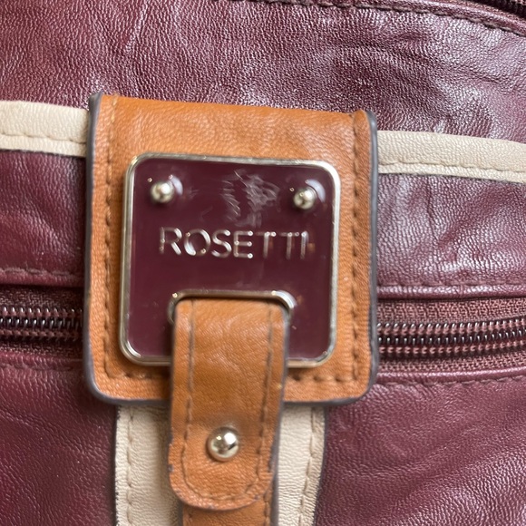 Rosetti Maroon and Beige Shoulder Bag - Picture 2 of 10